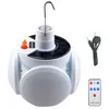 Image de Lanterne de camping solaire rechargeable LED 3000 mAh étanche 5 modes lampe de tente pliable avec télécommande pour camping extérieur terrasse