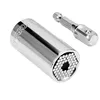 Image de Douille universelle 3/8" 7-19mm en acier au chrome vanadium poli avec adaptateur