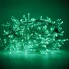 Image de Chaine a' cordes Luccika Home se'rie 25 mt de 500 lumie'res de sapin de Noel a' led vert aqua Cable transparent 31V avec 8 jeux de lumie're et