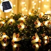 Image de Guirlande d'abeille solaire,20 led 5M Guirlande d'abeille solaire 8 modes Lumières,de fil de cuivre Guirlande extérieure étanche,pour jardin Patio