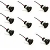 Image de Lablanc - noir Lot de 9 mini spots led 12 v 1 w encastrables au plafond pour cuisine, escalier, placard, couloir, éclairage diy, blanc chaud, blanc