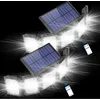 Image de Tonysa Lot de 2 lampes solaires d'extérieur à détecteur de mouvement 300LED, éclairage grand angle, étanchéité IP65, lampes solaires de sécurité,