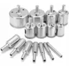 Image de Shining House - Foret à matériaux délicats pour perceuse 15PCS Foret Diamant Forets Scies Trou Scies Cloche Trou Scies Diamant pour Verre, Céramique,