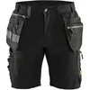 Image de Blaklader - Short de travail artisan stretch 1598 - Noir 2XL - FR(52) - SE(C58) - Standards