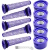 Image de Lot de 10 filtres d'aspirateur de rechange compatibles avec les aspirateurs sans fil Dyson V7, V8 - 5 pré-filtres, 5 post-filtres - Sollbry