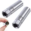 Image de Sollbry Douille de Bougie 14mm 16mm Douille à Bougie avec Magnétiques 3/8" Douille à Bougie Douze pans Outils pour Clés à Bougie Clé de Retrait de