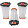 Image de Lot de 3 filtres de rechange pour aspirateurs AEG/Electrolux Rapido et Ergorapido Remplace aeg aef 144 / Electrolux EF144 - Sollbry