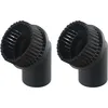Image de Sollbry 2 Pièces d'aspirateur Tête de Brosse Ronde en polypropylène Diamètre intérieur 44 mm pour aspirateurs industriels
