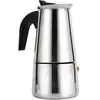 Image de Sollbry - Cafetière Expresso, 4Tasses Pot Moka en Acier Inoxydable Portable Machine à Café Expresso Italienne pour Cuisinières à Gaz, Cuisinières et