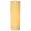 Image de Bougie d'extérieur led 'Grande', scintillante, batterie, minuterie, crème, 38cm - Star Trading