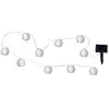 Image de Trading Guirlande lumineuse lanterne solaire 'Festival', capteur crépusculaire, 10 led, blanc, 270 cm - Star