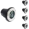 Image de Spot led Encastrable Extérieur IP65 220V Sol 3W 80° (Lot de 5) - Blanc Froid 6000K - 8000K Silamp