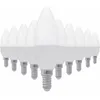 Image de Ampoule E14 LED 8W 220V C37 180° - Pack de 10 / Blanc Chaud - SILUMEN