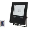 Image de Projecteur led rgb 30W Extérieur IP66 Plat noir Silumen