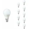 Image de Ampoule LED B22 9W 220V A60 180° (Pack de 10) - Blanc Chaud 2300K - 3500K - SILAMP