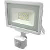 Image de Projecteur led Extérieur 20W IP65 blanc avec Détecteur de Mouvement Crépusculaire 120° - Blanc Froid Silumen