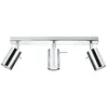Image de Sollux - Plafonnier Spot Orientable Inox pour 3 Ampoules GU10 - silamp