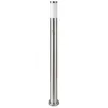 Image de Borne de Jardin Acier Inoxydable avec Détecteur 110cm pour Ampoule E27 IP44 - Gris Silumen