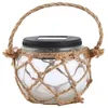 Image de Lampe suspendue en corde de verre à lumière solaire à led pour décoration de cour de jardin à l'extérieur