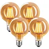 Image de Shining House - Ampoule led E27 Vintage, Edison Ampoule E27 Vintage Dimmable 4W G80,Ampoule Vintage E27 Blanc Chaud 2700K, Ampoule led Vintage Idéal
