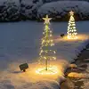 Image de Decoration Noel Exterieur Solaire Sapin, Sapin de Noel Artificiel Solaire, Lumiere Exterieur Jardin, Guirlande Lumineuse Exterieure Solaire Noel,