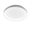 Image de Krizia - Plafonnier led moderne dimmable 50W - 4100lm, lumière chaude 3000K, aluminium blanc satiné, diffuseur opale, d.45 cm