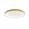 Image de Krizia - Plafonnier led dimmable 60W - 5300lm, lumière chaude 3000K, diffuseur opale, aluminium doré, d.60 cm, design moderne
