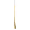Image de Dafne - Suspension led Or 7W 3000K IP20 - Plafonnier led design minimaliste en aluminium - Alimentation incluse - Max l. 165cm