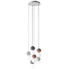 Image de Sfera - Suspension 6 lumières avec sphères en béton et verre opale - 6XG9 max 6X7W, design moderne, ampoules exclues