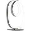 Image de Gea Luce - Diva - Lampe de table led dimmable - Aluminium titane, diffuseur silicone, lumière chaude 3000K, 17W