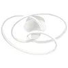 Image de Gea Luce - Diva - Plafonnier led 40W dimmable - Aluminium blanc satiné, lumière chaude 3000K, 2500lm, diffuseur en silicone