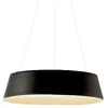 Image de Lustre moderne le gea luce juliette s 2300lm module led intégré aluminium noir, finition métal noir