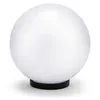 Image de Lampe frontale mat globe sphe're blanche avec support thermoplastique 20 cm