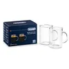 Image de De'Longhi DLSC320 Ensemble de verres à café long américain, tasse résistante en verre borosilicaté, confortable à tenir, lavable