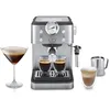 Image de De'Longhi Linea Classic EM450.M Machine à café manuelle avec lance vapeur My LatteArt, ne contient pas de filtre E.S.E., manomètre, filtre double paroi, 15bar, tasses jusqu'à 13 cm, acier en occasion ou reconditionné