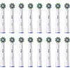 Image de Braun Oral-b Pro Cross Action Brossettes pour Brosse à dents électriques, Pack De 16 Unités, Convient à Une Boîte Aux Lettres,Blanc (8006540859858)