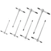 Image de Fervi - 7 pièces clés en t mâles torx T8-T9-T10-T15-T20-T25-T30 0405