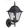 Image de Lanterne New York a' bras bas cm 41 h en fonte gris aluminium e'cran en verre pour lampes 60 w pour jardin exte'rieur