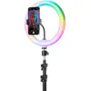 Image de Cellularline Anneau Lumineux 10" Selfie Ring Pro Led Rvb (selfieringpromultk)