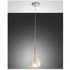 Image de Fabas Luce Lighting - Lustre suspension led Lila en métal et verre borosilicate ambré 3481-40-125 Fabas Luce