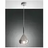 Image de Lustre suspension LED Lila en métal et verre borosilicate fumé 3481-40-126 Fabas Luce