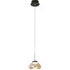 Image de Fabas Luce - Arabella - Suspension simple de led 8 w - Plafonnier diamètre 14 cm Ambre