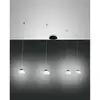 Image de Fabas Luce Lighting - Lustre suspension Arabella led en métal et verre soufflé blanc 3547-49-102 Fabas Luce