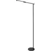 Image de Ideal - Lampadaire led noir orientable en métal H.130 cm Fabas Luce Lumière led 10W intégrée cct (3000K 4000K 5000K 6000K)