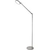 Image de Regina - Lampadaire LED orientable en métal, aluminium, H.135 cm, Fabas Luce - Éclairage LED 9W intégré, CCT (3000K, 4000K, 5000K, 6000K)