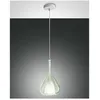 Image de Fabas Luce - Lustre suspension led Lila en métal et verre borosilicate vert transparent 3481-40-140