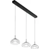 Image de Brena - Suspension Fabas Luce 3 lumières - led 30 w dimmable - Design linéaire transparent
