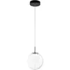 Image de Ariel - Suspension simple transparente de Fabas Luce - LED 14W dimmable - Plafonnier design moderne