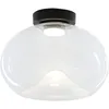 Image de Fabas - Brena - Plafonnier rond avec led intégrée Luce - Applique murale led dimmable 19W - Concave transparent