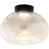 Image de Fabas - Brena - Plafonnier rond avec led intégrée Luce - Applique murale led dimmable 19W - Cognac concave